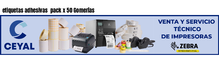 etiquetas adhesivas  pack x 50 Gomerías