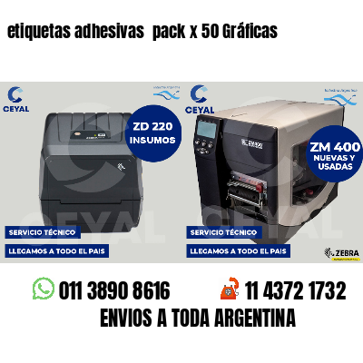 etiquetas adhesivas pack x 50 Gráficas