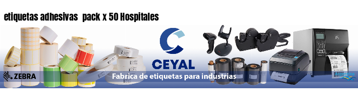 etiquetas adhesivas  pack x 50 Hospitales