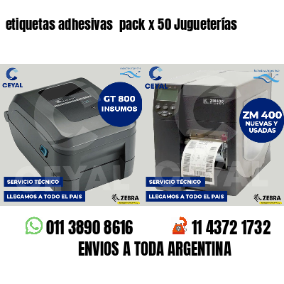etiquetas adhesivas pack x 50 Jugueterías
