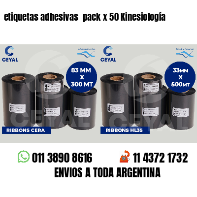 etiquetas adhesivas  pack x 50 Kinesiología