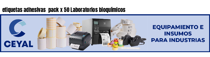 etiquetas adhesivas  pack x 50 Laboratorios bioquímicos