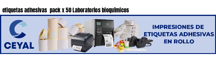 etiquetas adhesivas pack x 50 Laboratorios bioquímicos