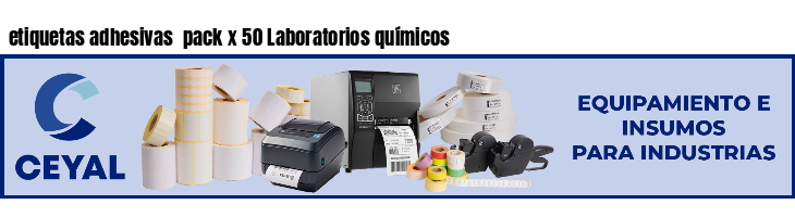 etiquetas adhesivas  pack x 50 Laboratorios químicos