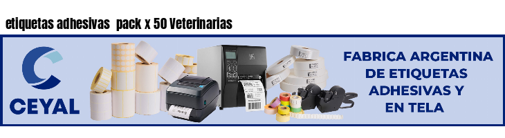 etiquetas adhesivas pack x 50 Veterinarias