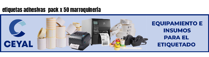 etiquetas adhesivas  pack x 50 marroquinería