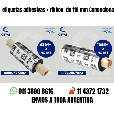 etiquetas adhesivas ribbon de 110 mm Concecionaria