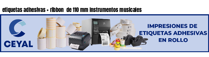 etiquetas adhesivas ribbon de 110 mm Instrumentos musicales