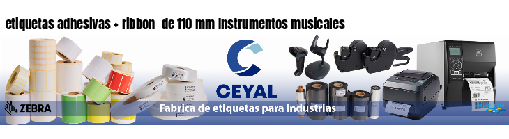 etiquetas adhesivas ribbon de 110 mm Instrumentos musicales
