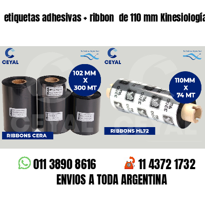 etiquetas adhesivas ribbon de 110 mm Kinesiología