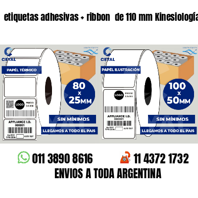 etiquetas adhesivas   ribbon  de 110 mm Kinesiología