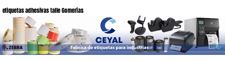 etiquetas adhesivas talle Gomerías