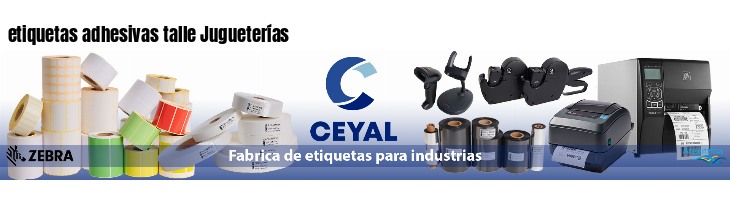 etiquetas adhesivas talle Jugueterías