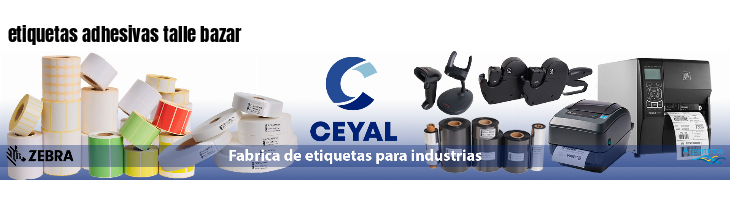etiquetas adhesivas talle bazar