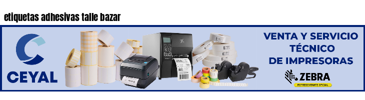 etiquetas adhesivas talle bazar
