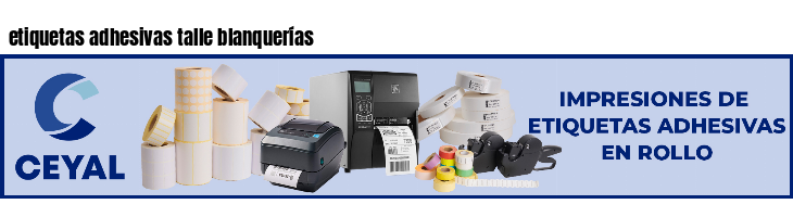 etiquetas adhesivas talle blanquerías