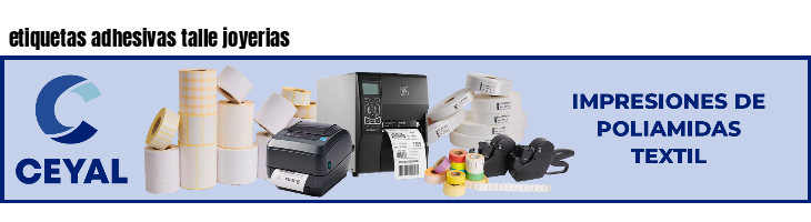 etiquetas adhesivas talle joyerias