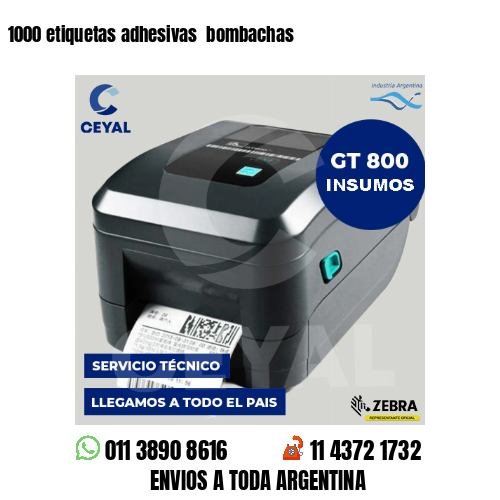 1000 etiquetas adhesivas  bombachas