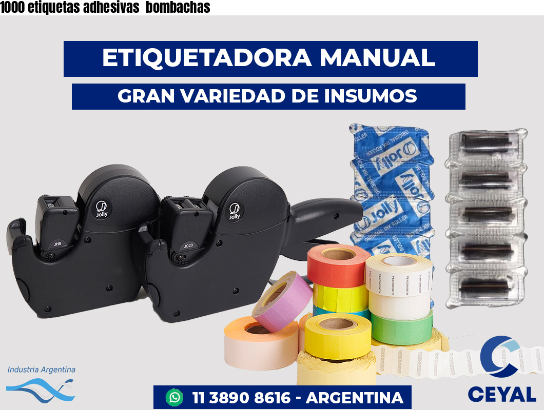 1000 etiquetas adhesivas  bombachas
