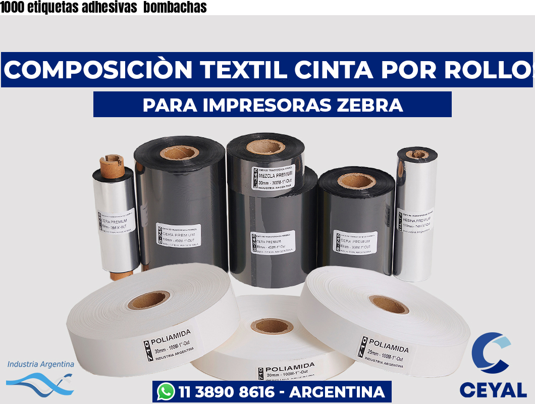 1000 etiquetas adhesivas  bombachas