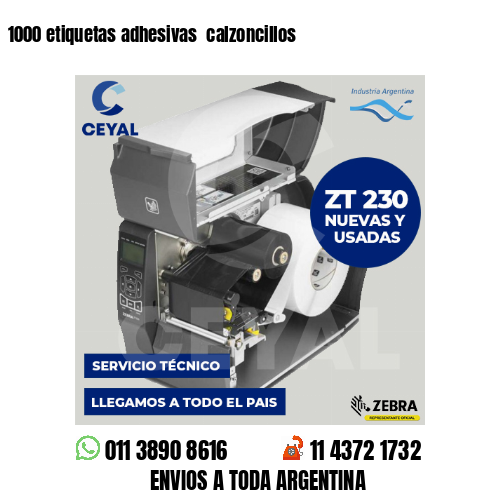 1000 etiquetas adhesivas calzoncillos