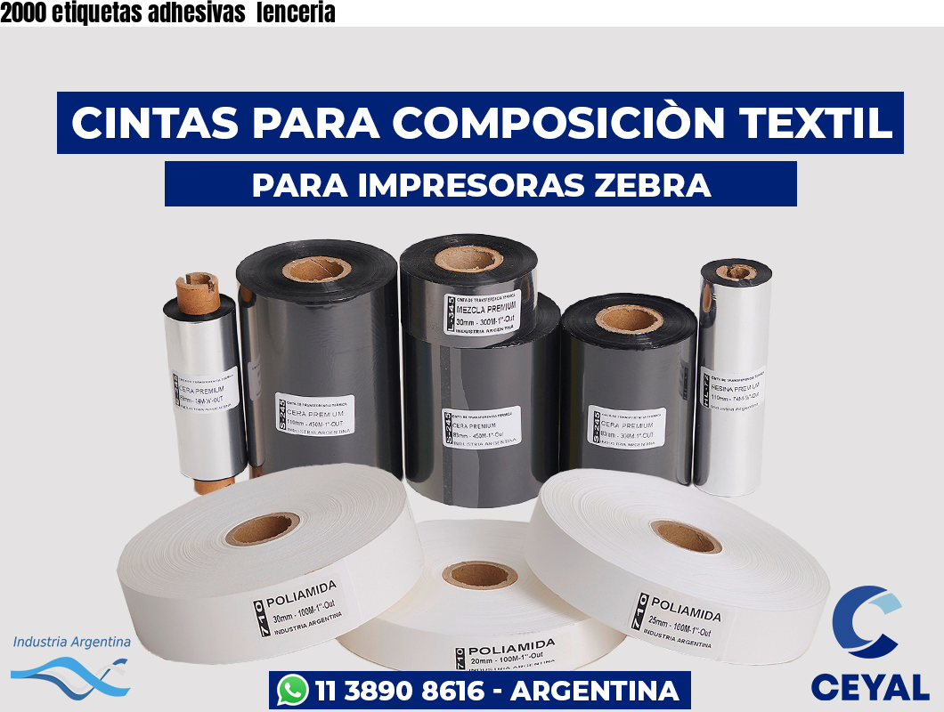 2000 etiquetas adhesivas  lenceria
