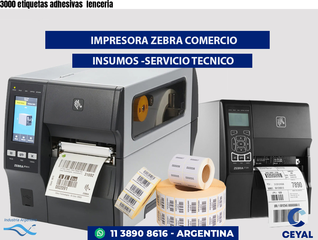 3000 etiquetas adhesivas  lenceria
