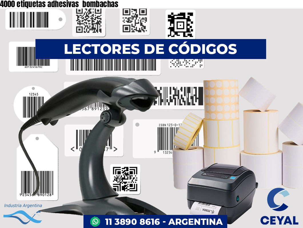 4000 etiquetas adhesivas bombachas