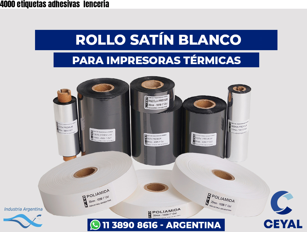 4000 etiquetas adhesivas  lenceria