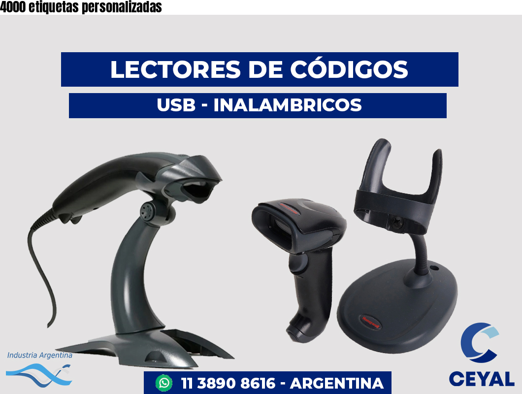4000 etiquetas personalizadas