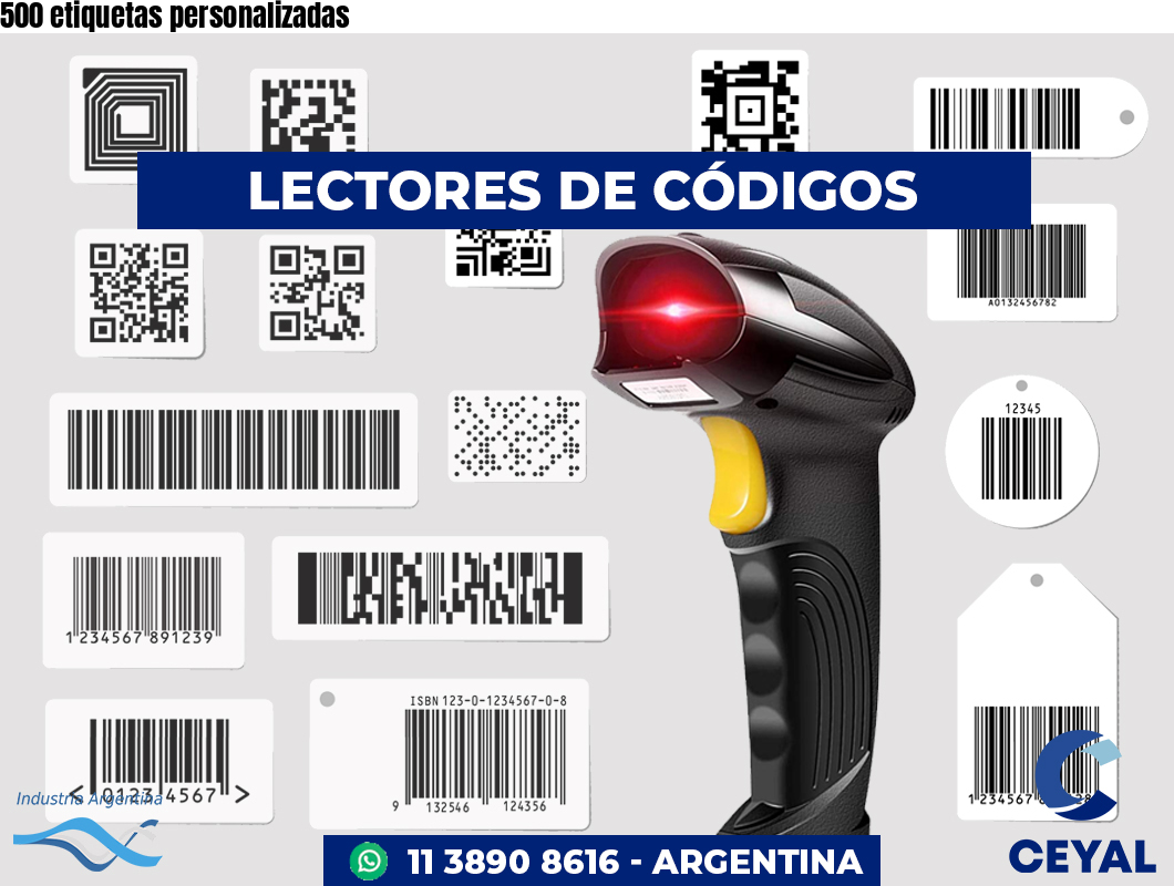 500 etiquetas personalizadas