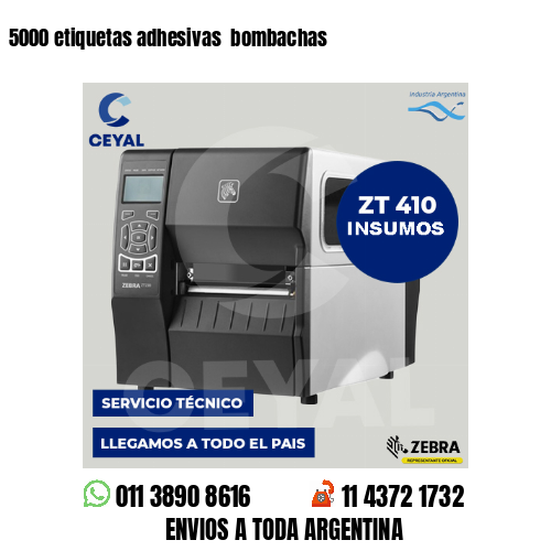 5000 etiquetas adhesivas bombachas