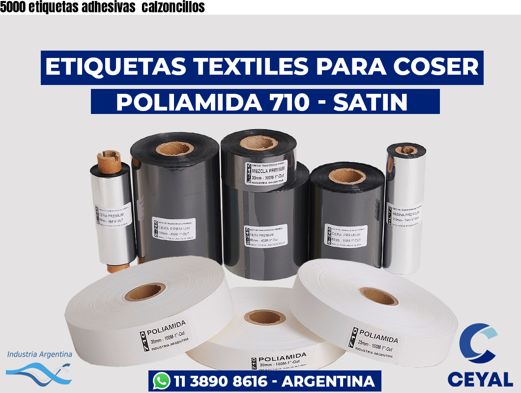 5000 etiquetas adhesivas  calzoncillos