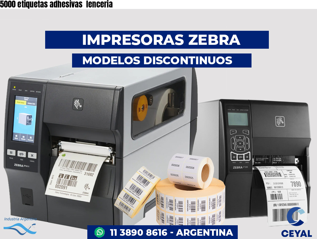 5000 etiquetas adhesivas lenceria