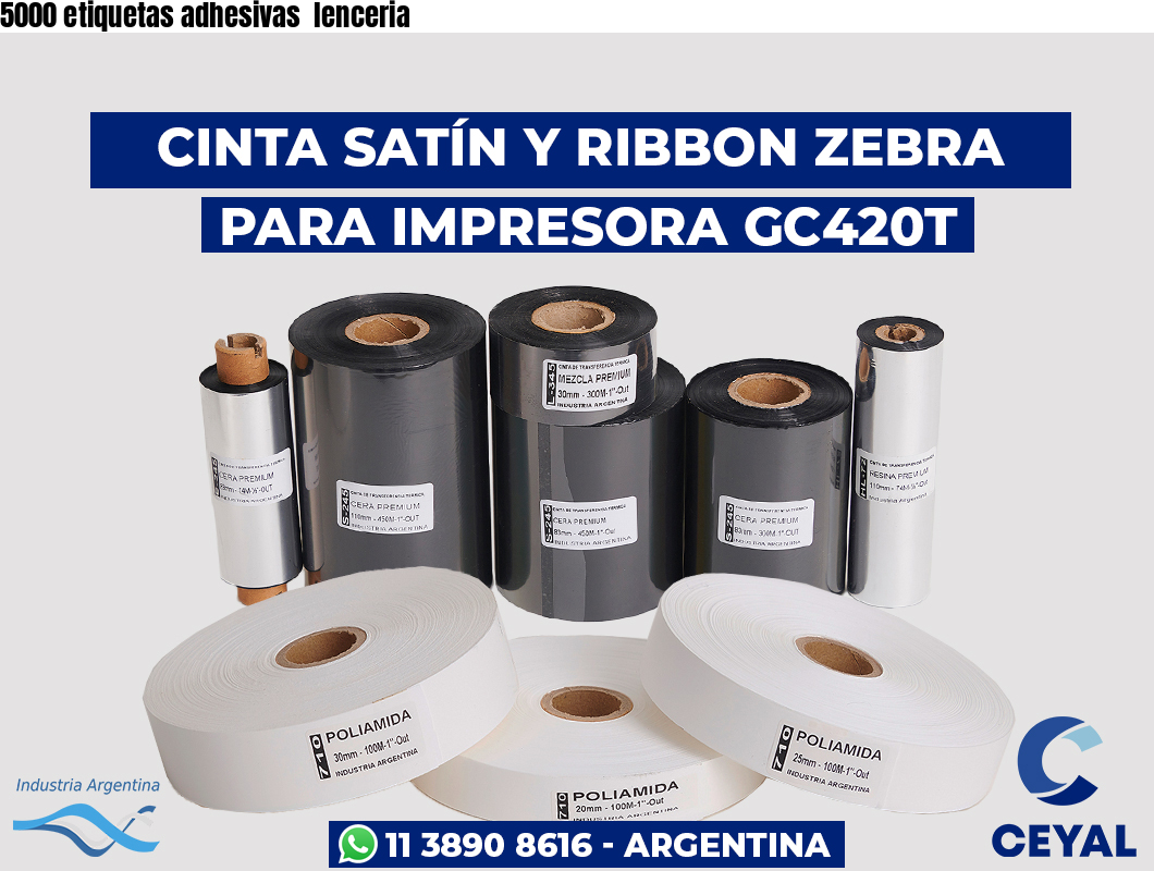 5000 etiquetas adhesivas  lenceria