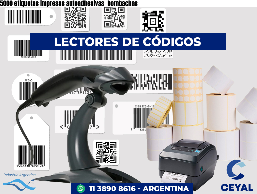 5000 etiquetas impresas autoadhesivas  bombachas