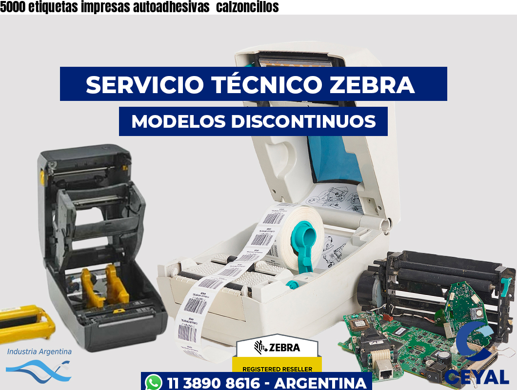 5000 etiquetas impresas autoadhesivas  calzoncillos