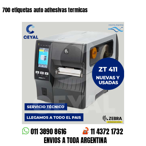 700 etiquetas auto adhesivas termicas
