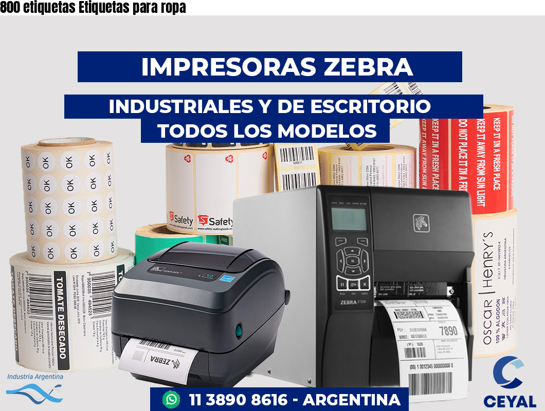 800 etiquetas Etiquetas para ropa
