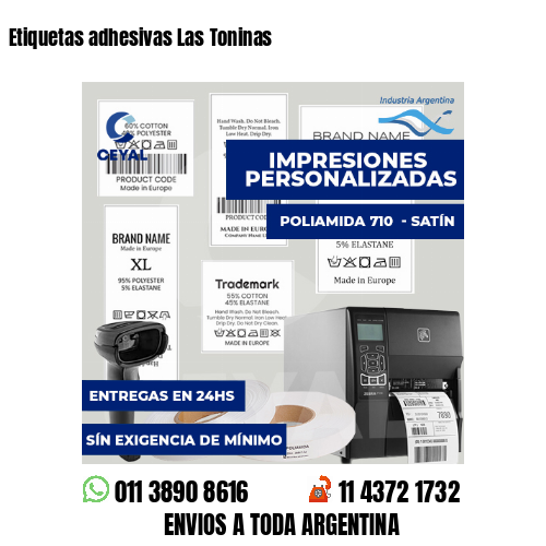Etiquetas adhesivas Las Toninas