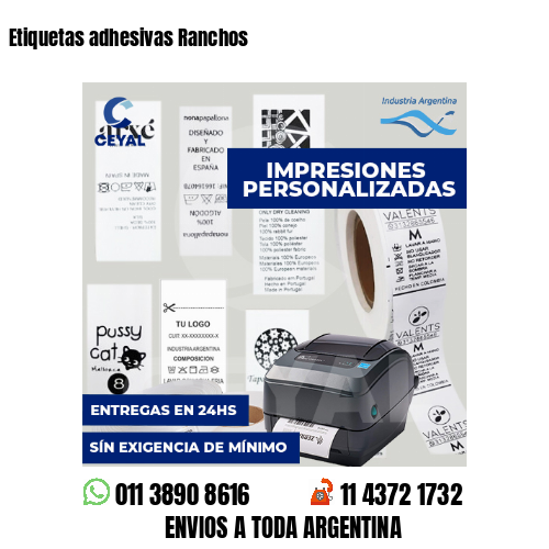 Etiquetas adhesivas Ranchos