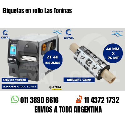 Etiquetas en rollo Las Toninas