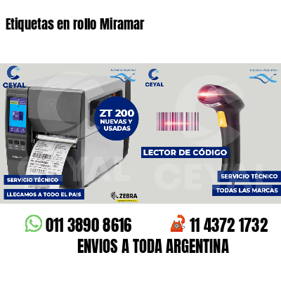 Etiquetas en rollo Miramar