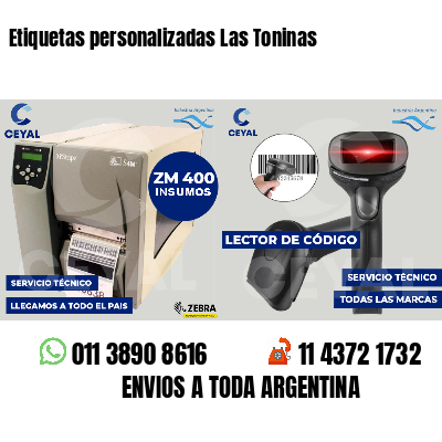Etiquetas personalizadas Las Toninas
