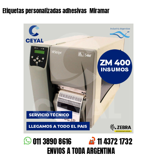 Etiquetas personalizadas adhesivas Miramar