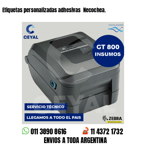 Etiquetas personalizadas adhesivas Necochea.