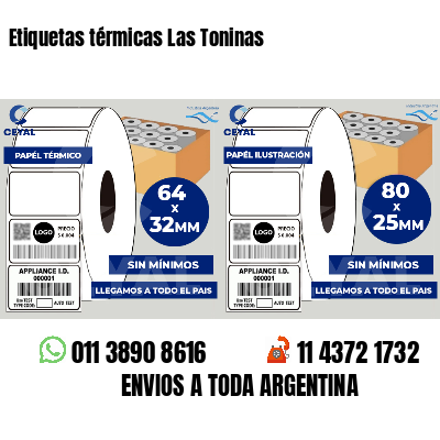 Etiquetas térmicas Las Toninas