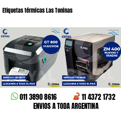 Etiquetas térmicas Las Toninas