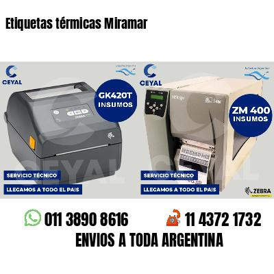 Etiquetas térmicas Miramar