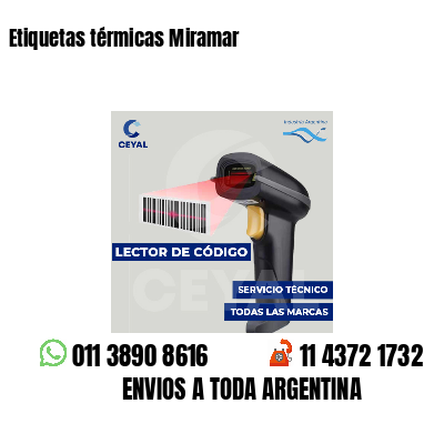 Etiquetas térmicas Miramar